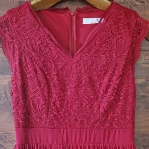 Deep Red Formal Gown - small